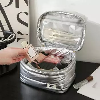 Большая вместительная косметичка, косметичка, несессер, переносная сумка для хранения, дорожный органайзер