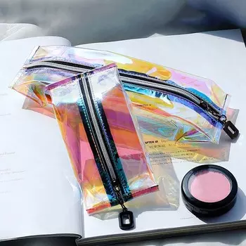 Большая вместительная косметичка Laser, сумка для переноски помады, футляры для косметики на открытом воздухе S and L