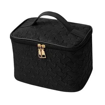 Большая вместительная косметичка, многофункциональная сумка для хранения туалетных принадлежностей, новая сумка для хранения косметики, дорожная сумка чёрный