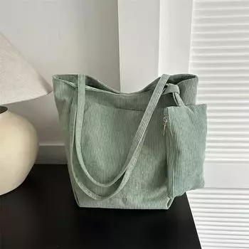 Большая вместительная модная простая сумка через плечо женская зимняя новинка 2024 года повседневная ретро-сумка простая сумка-тоут without small bag белый