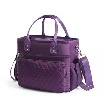 Большая вместительная модная сумка Bento, изоляционный пакет для рабочего обеда, водонепроницаемая сумка для хранения, дорожная сумка, сумка для пикника, сумка для мамы розовый