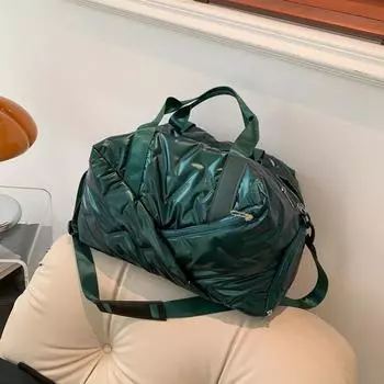 Большая вместительная однотонная дорожная сумка на молнии из плутония, горячая распродажа, высококачественная модная сумка с карманами для женщин