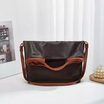 Большая вместительная повседневная сумка через плечо для девочек, портативная сумка, складной дизайн, индивидуальный стиль, студенческая мода