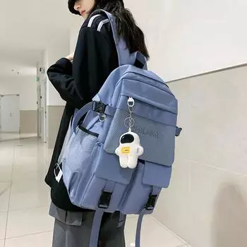 Большая вместительная повседневная сумка для путешествий на открытом воздухе, модная школьная сумка для студентов колледжа, мужской женский рюкзак 32x14x46cm белый