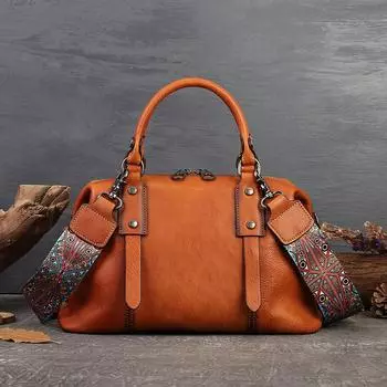 Большая вместительная повседневная сумка из натуральной кожи, винтажная женская сумка, мягкая деловая сумка из натуральной яловой кожи, сумки на плечо коричневый