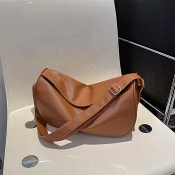 Большая вместительная простая женская сумка для поездок на работу 2024 года, новая весенне-летняя модная нишевая сумка для отдыха в стиле знаменитостей из Интернета белый