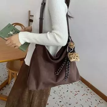 Большая вместительная ретро матовая женская сумка повседневная сумка через плечо сумка на плечо