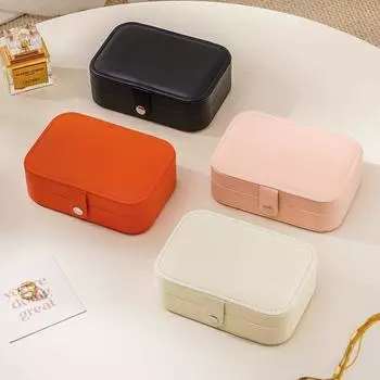 Большая вместительная шкатулка для драгоценностей, водонепроницаемый органайзер для ювелирных изделий, креативный витринный шкаф для ювелирных изделий, домашнее использование розовый