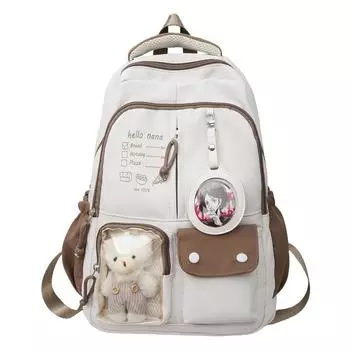 Большая вместительная школьная сумка для учеников третьих-шестых классов, рюкзак для учеников младших и старших классов средней школы чёрный