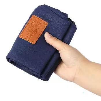 Большая вместительная складная портативная сумка для удочки, сумка для рыболовного зонта, утолщенная парусиновая сумка для удочки, аксессуары для рыболовных снастей 120cm синий