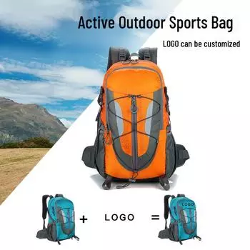 Большая вместительная спортивная сумка для отдыха на открытом воздухе с защитой позвоночника, снижающей нагрузку, для мужчин и женщин — идеально подходит для бега и фитнеса, возможен индивидуальный логотип оранжевый