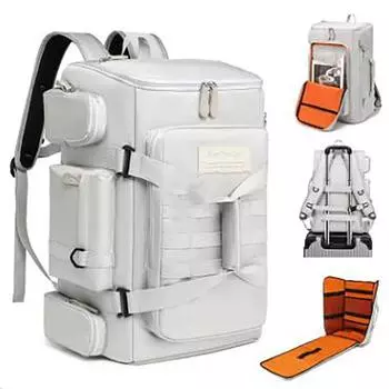 Большая вместительная спортивная сумка, дорожный рюкзак, влажный и сухой разделительный рюкзак, спортивные рюкзаки для занятий спортом на открытом воздухе, сумки для йоги и фитнеса, упаковка One Size темно серый