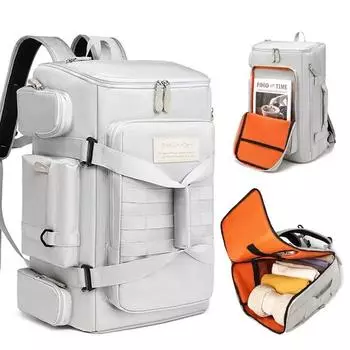 Большая вместительная спортивная сумка, дорожный рюкзак, влажный и сухой разделительный рюкзак, спортивные рюкзаки для занятий спортом на открытом воздухе, сумки для йоги и фитнеса, упаковка чёрный