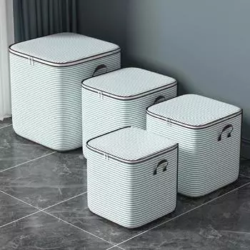 Большая вместительная стеганая сумка, сумка для гардероба, подкровать, портативное хранилище одежды, пылезащитная складная коробка, четыре органайзера для хранения одежды