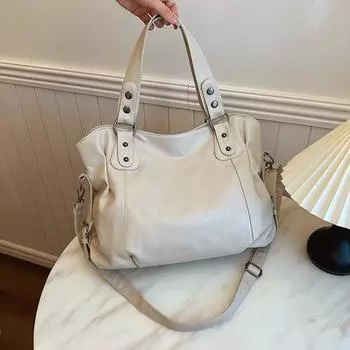 Большая вместительная сумка 2024 года, модная новая сумка, женская сумка, модная универсальная сумка-мессенджер, повседневная сумка через плечо 40*14*29 фиолетовый