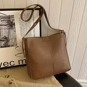 Большая вместительная сумка 2024 года, новая женская сумка через плечо, корейская версия, универсальная сумка под мышкой, модная женская сумка для поездок на работу 27*10*26