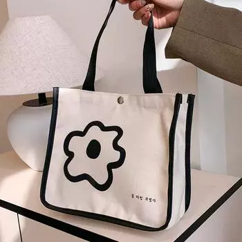 Большая вместительная сумка Bento, хозяйственная сумка, холщовая сумка-тоут, выходная модная универсальная сумка на одно плечо для женщин красный