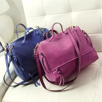 Большая вместительная сумка Boston Crossbody для женщин из искусственной кожи, женская сумка через плечо, роскошная модная винтажная тенденция