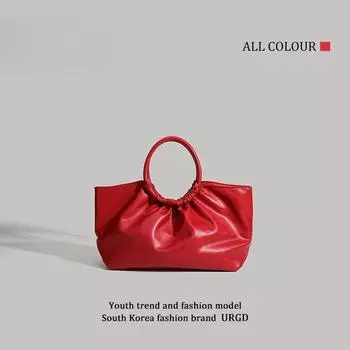 Большая вместительная сумка-чехол на одно плечо Cloud Bag Niche Handbag красный