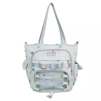 Большая вместительная сумка через плечо с несколькими отделениями, легкая студенческая сумка через плечо синий