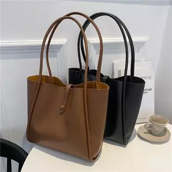 Большая вместительная сумка через плечо из холста, школьная сумка для мальчиков и девочек, повседневный японский рюкзак в модной портативной сумке-мессенджере чёрный