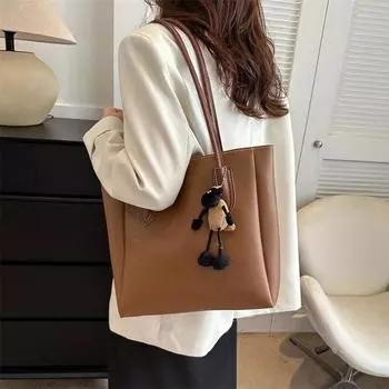 Большая вместительная сумка через плечо от люксового бренда, женская новая фактурная сумка через плечо, простая и модная сумка через плечо для поездок на работу и обратно