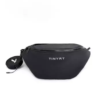 Большая вместительная сумка через плечо, модная сумка через плечо, мужская спортивная сумка для велоспорта, поясная сумка на грудь чёрный