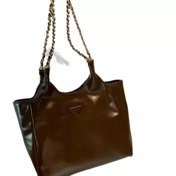 Большая вместительная сумка через плечо, осенняя сумка-тоут из клена и сахара, женская сумка 2024 года, новая осенне-зимняя сумка в стиле ретро для поездок на работу, сумка на плечо коричневый