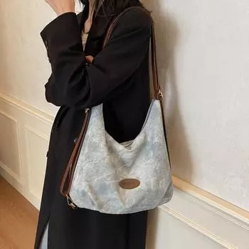 Большая вместительная сумка через плечо из ПУ, женская сумка через плечо для поездок на работу зелёный