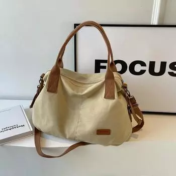 Большая вместительная сумка через плечо для женщин, женская сумка-тоут на молнии, универсальная, высокого качества