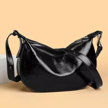 Большая вместительная сумка через плечо для женщин из натуральной кожи женская сумка через плечо