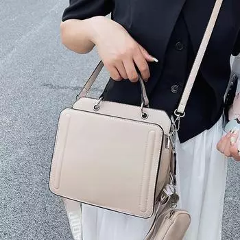 Большая вместительная сумка через плечо для женщин, жесткая сумка из искусственной кожи, женская сумка с кошельком для покупок