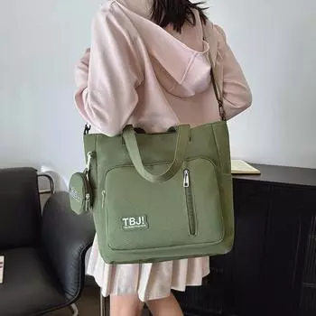 Большая вместительная сумка через плечо женская сумка-тоут для студентов классы сумка для книг белый