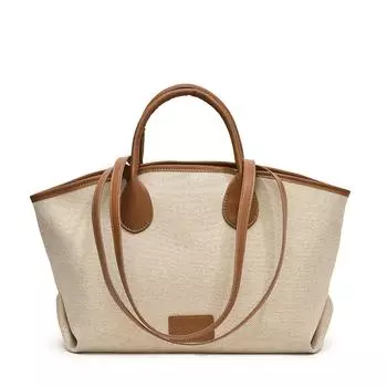 Большая вместительная сумка через плечо женская сумка-тоут цветная сумка-блок чёрный