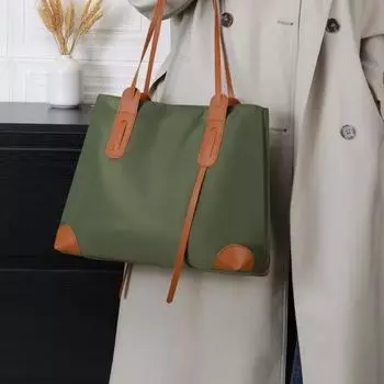 Большая вместительная сумка через плечо, женская легкая сумка через плечо, цветная сумка-тоут для поездок на работу серый