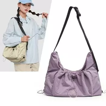 Большая вместительная сумка через плечо Oxford Commuter Crossbody Bag Плиссированная сумка через подмышку фиолетовый