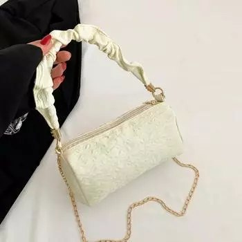 Большая вместительная сумка через плечо, маленькая плиссированная сумка на плечо, приятная на ощупь, новый роскошный дизайнер