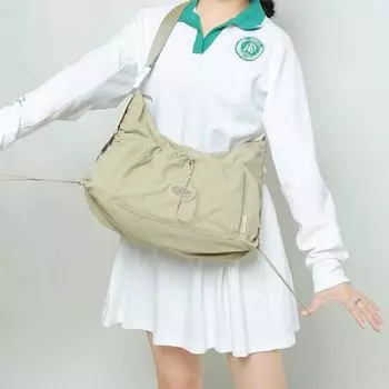 Большая вместительная сумка через плечо с оборками, сумка для весенних пельменей, легкая водонепроницаемая сумка через плечо, сумка под мышкой хаки