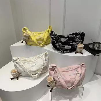 Большая вместительная сумка через плечо, летняя новая модная простая сумка через плечо, женская модная повседневная сумка через плечо Without pendant