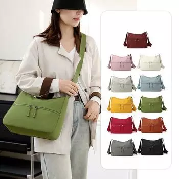 Большая вместительная сумка через плечо женская сумка для путешествий на открытом воздухе легкая сумка через плечо оранжевый