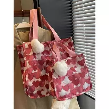 Большая вместительная сумка через плечо для женщин на весну и лето, новая маленькая сумка через плечо, ручная сумка для игрушек в дорогу