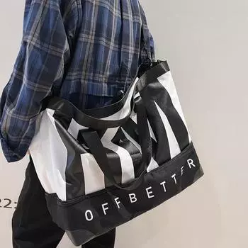 Большая вместительная сумка через плечо для переноски коносамента на плечо, дорожная сумка для фитнеса, портативная дорожная сумка для хранения багажа 75*26*43cm красный