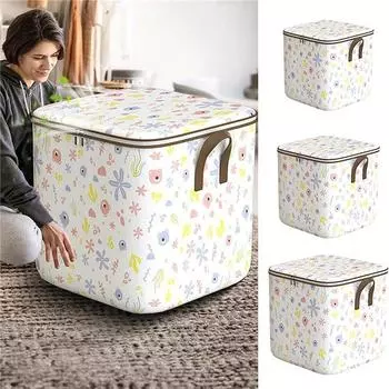 Большая вместительная сумка для хранения одежды, органайзер для гардероба, контейнер для хранения, складной шкаф, одеяло, контейнер для хранения постельных принадлежностей M