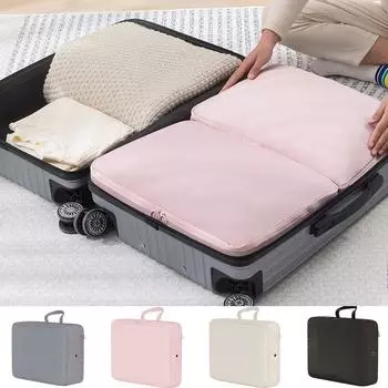 Большая вместительная сумка для хранения пуховой куртки из полиэстера, сжатая дорожная сумка для одежды 40X12X30cm серый