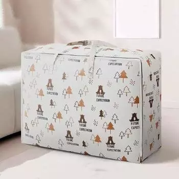 Большая вместительная сумка для хранения одеял, складная сумка для упаковки багажа при переезде, одеяла XL бежевый