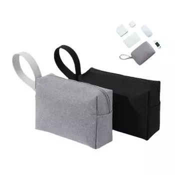 Большая вместительная сумка для хранения в деловом стиле из полиэстера, косметичка U-диск чёрный