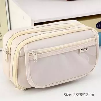 Большая вместительная сумка для карандашей Capybara Cartoon Candle Holder Bag с брошками, наклейками, зажимами, брелоками, детский пенал