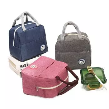 Большая вместительная сумка для ланча, высококачественная утолщенная алюминиевая фольга, ланч-бокс, ткань Оксфорд, портативный органайзер для завтрака, универсальный