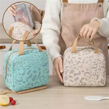 Большая вместительная сумка для обеда, сумка-холодильник для еды, алюминиевая фольга, термосумка на молнии, водонепроницаемая сумка для пикника, портативная сумка для обеда бежевый