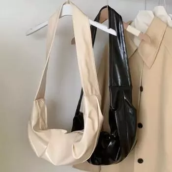 Большая вместительная сумка для пельменей из мягкой кожи в стиле ретро, повседневная и универсальная сумка через плечо для женщин